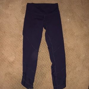 Dark purple Lululemon mesh capri’s